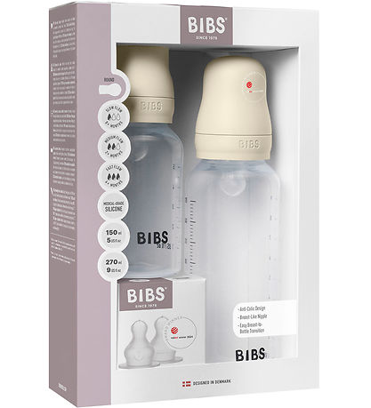 Bibs Sutteflaskesæt - Grow and Flow - Silikone - 150 ml/270 ml