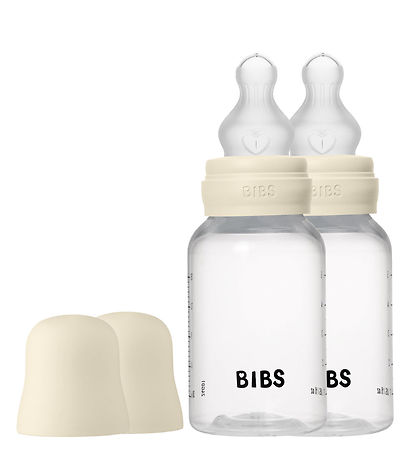 Bibs Sutteflaske - 2-pak - 150 ml - PP/Silikone - Ivory