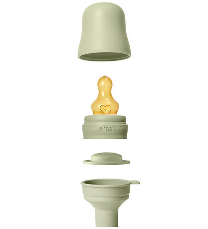 BIBS Feeding Bottle - 150 mL - PP/Natural Rubber - Sage