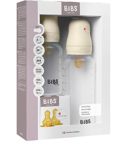 Bibs Sutteflaskesæt - Grow and Flow - Naturgummi - 150 ml/270 ml