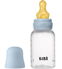 Bibs Sutteflaske - 150 ml - PP/Naturgummi - Baby Blue Bibs Sutteflaske - 150 ml - PP/Naturgummi - Baby Blue