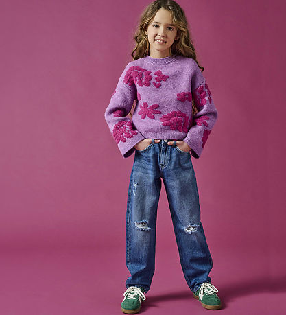 Kids Only Bluse - Strik - KogRenee - Cattleya Orchid/Beaujolais