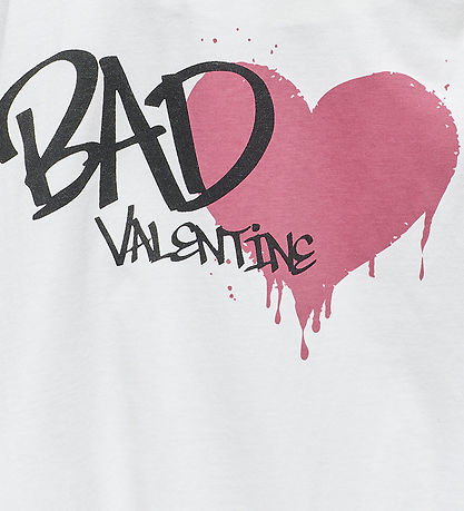 Kids Only T-shirt - KogRosa - Cloud Dancer/Valentine