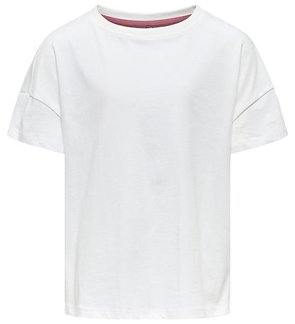 Kids Only T-shirt - KogRosa - Cloud Dancer/Valentine Kids Only T-shirt - KogRosa - Cloud Dancer/Valentine