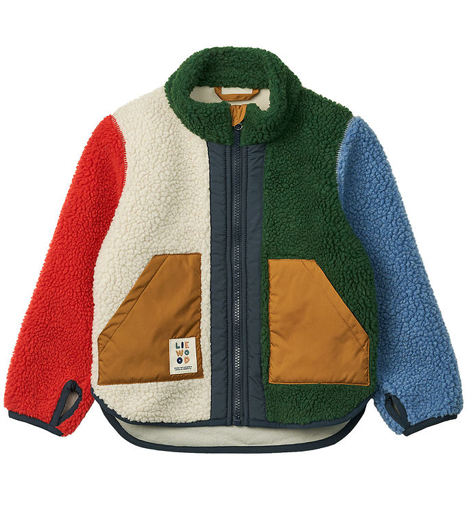 Liewood Noam Pile Jakke - Garden Green Multi Mix