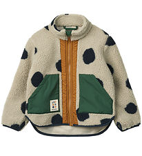 Liewood Fleecejakke - Noam - Spot Dots/Mist Liewood Fleecejakke - Noam - Spot Dots/Mist