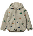Liewood Fleecejakke - Mara - Dinosaur/Mist Embroidery