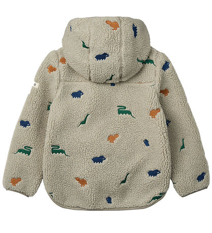 Liewood Fleecejakke - Mara - Dinosaur/Mist Embroidery