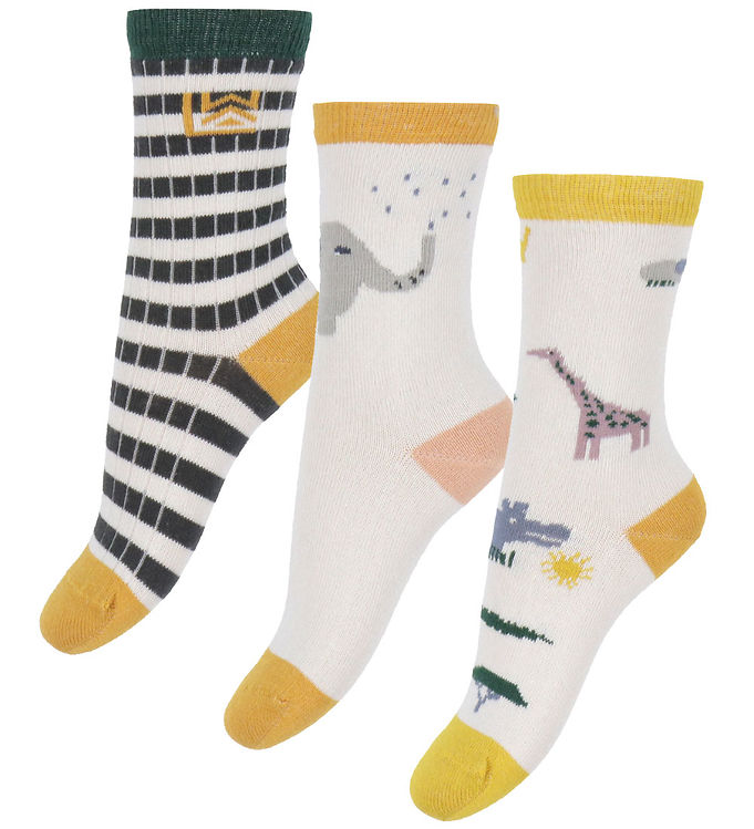 Liewood Strømper - 3-pak - Silas - Safari/Sandy Mix