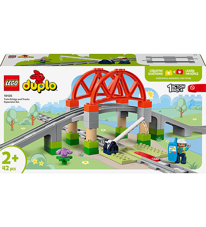 LEGO® DUPLO - Togbro og Spor Udvidelsessæt 10426 - 42 Dele LEGO® DUPLO - Togbro og Spor Udvidelsessæt 10426 - 42 Dele