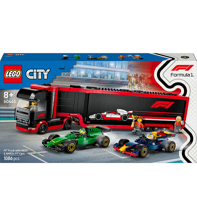 LEGO® City - F1®-lastbil m. F1®-biler 60445 - 1086 Dele