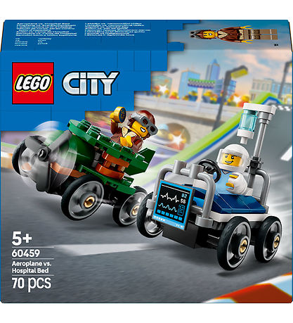 LEGO® City - Racerbilpakke: Fly mod Hospitals... 60459 - 70 Dele LEGO® City - Racerbilpakke: Fly mod Hospitals... 60459 - 70 Dele