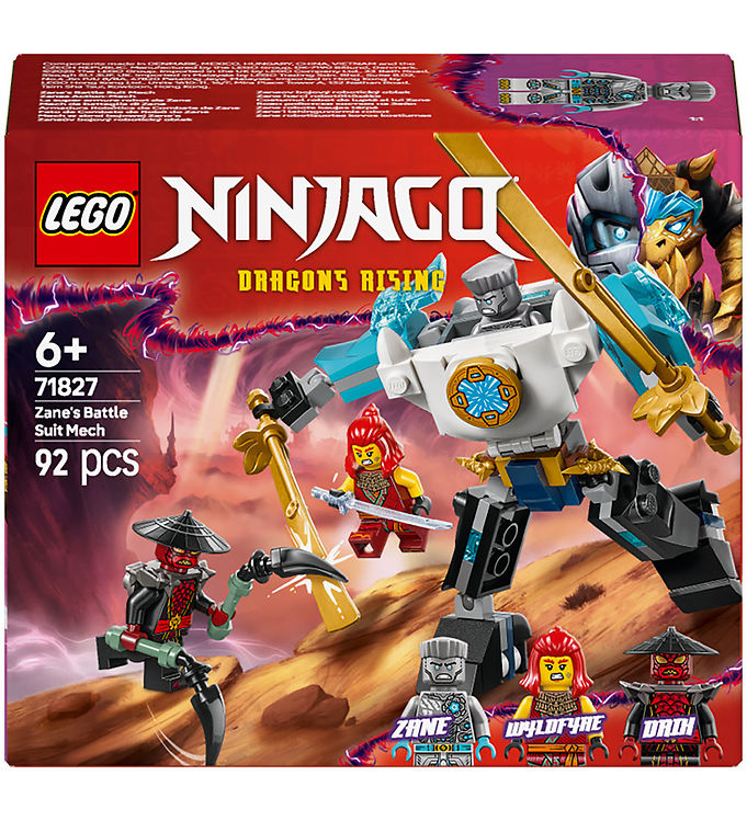 LEGO® Ninjago - Zanes Kampdragt-merch 71827 - 92 Dele