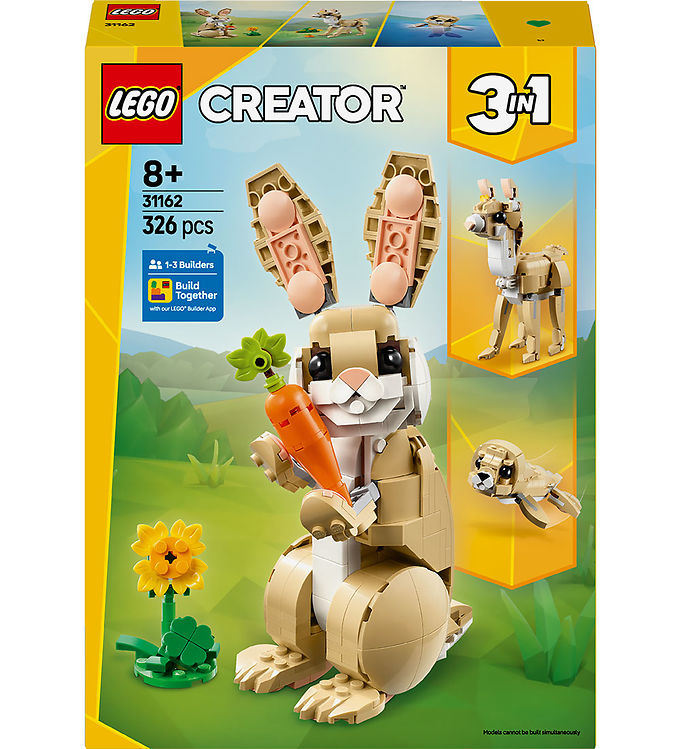LEGO® Creator - Sød Kanin 31162 - 3-i-1 - 326 Dele