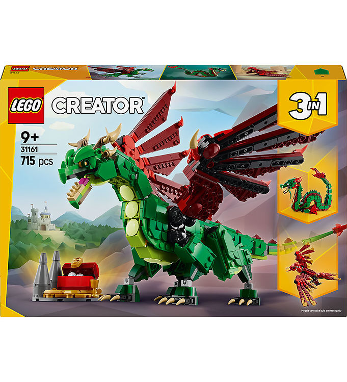 LEGO® Creator - Middelalder-drage 31161 - 3-i-1 - 715 Dele