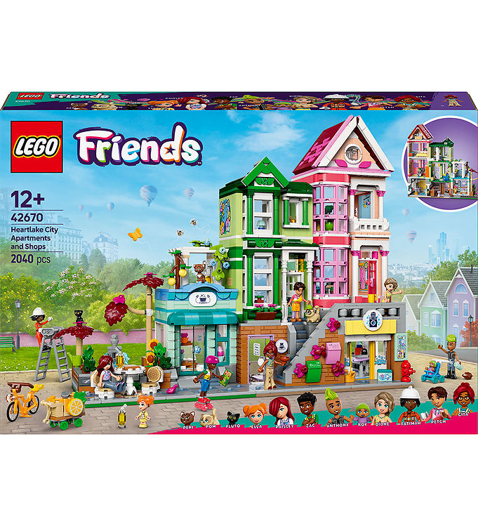 LEGO® Friends - HLC Lejligheder Og Butikker 42670 - 2040 Dele