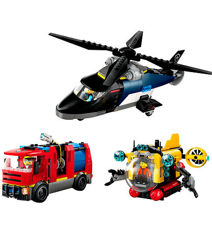 LEGO® City - Remix - Helikopter, Brandbil Og... 60462 - 874 Dele LEGO® City - Remix - Helikopter, Brandbil Og... 60462 - 874 Dele