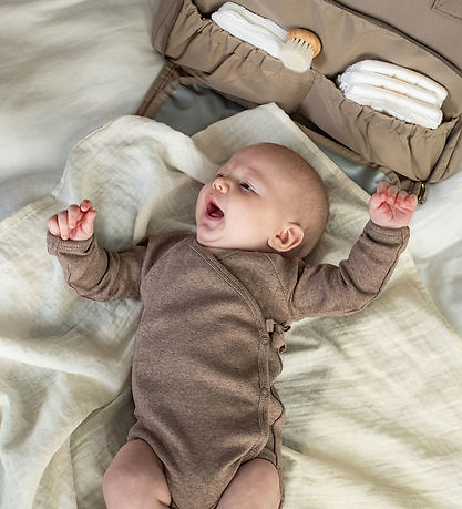 That's Mine Slå-om Body l/æ - Rib - Becca - Brown Melange