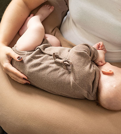 That's Mine Slå-om Body l/æ - Rib - Becca - Brown Melange