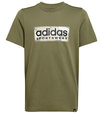 adidas Performance T-shirt - Camo Linear Graphic - Olive Strata adidas Performance T-shirt - Camo Linear Graphic - Olive Strata