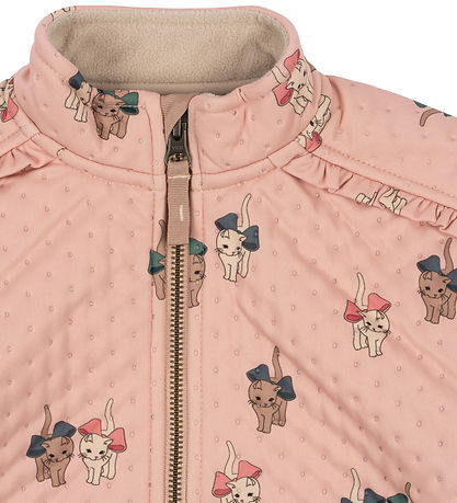 Konges Sløjd Termojakke - Bow Kitty Pink m. Flæser Konges Sløjd Termojakke - Bow Kitty Pink m. Flæser