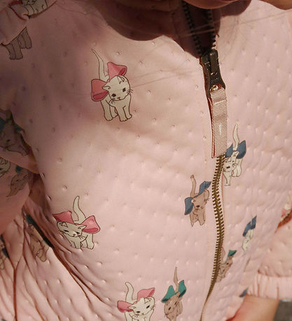 Konges Sløjd Termojakke - Bow Kitty Pink m. Flæser Konges Sløjd Termojakke - Bow Kitty Pink m. Flæser