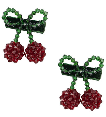 Konges Sløjd Hårclips - 2-pak - Cherry - 4x4,5 cm - Red/Glitter Konges Sløjd Hårclips - 2-pak - Cherry - 4x4,5 cm - Red/Glitter