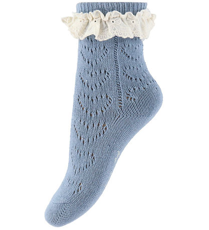 Konges Sløjd Strømper - 2-pak - Pointelle - Blue Mix