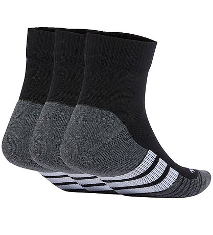 adidas Performance Ankelstrømper - 3-pak - Sort/Grå