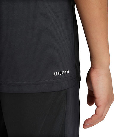 adidas Performance T-Shirt - Sort/Hvid