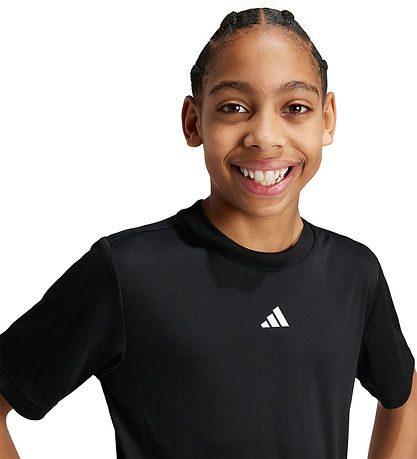 adidas Performance T-Shirt - Sort/Hvid