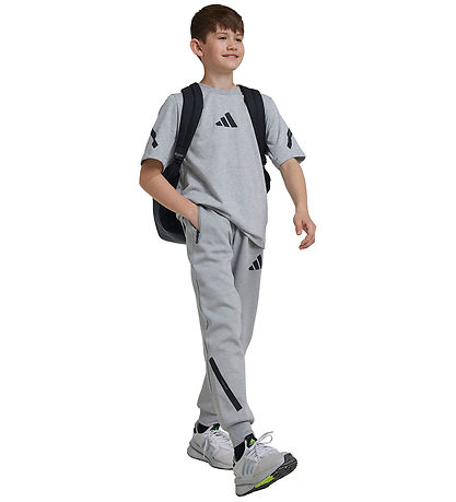 adidas Performance Bukser - Z.N.E. - Gråmeleret m. Sort adidas Performance Bukser - Z.N.E. - Gråmeleret m. Sort