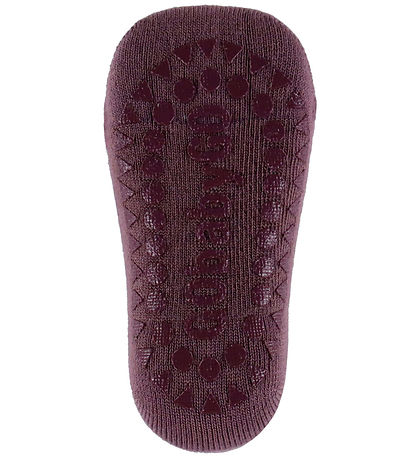 GoBabyGo Strømper - Bambus - Non-Slip Socks - Misty Plum