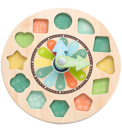 Kinder and Kids Legetøj - Træur - Sorting Clock Kinder and Kids Legetøj - Træur - Sorting Clock