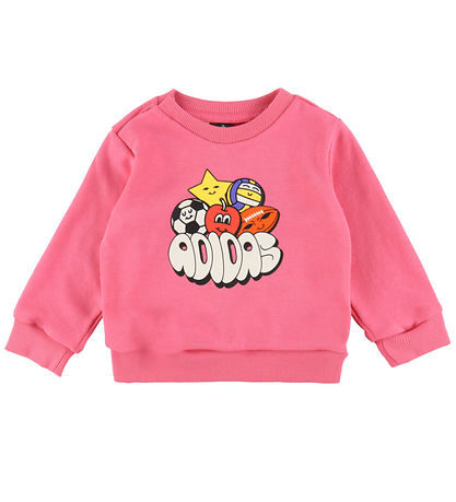 adidas Performance Sweatsæt - I FUN AOP JOG - PNKFUS/WHITE adidas Performance Sweatsæt - I FUN AOP JOG - PNKFUS/WHITE