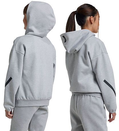 adidas Performance Træningsjakke - Z.N.E. - Gråmeleret m. Sort