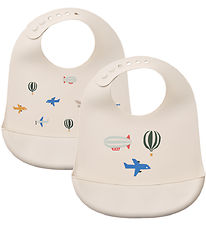 Liewood Haklappar - Silikon - 2-pack - Tilda - Aviator/Ecru Liewood Haklappar - Silikon - 2-pack - Tilda - Aviator/Ecru
