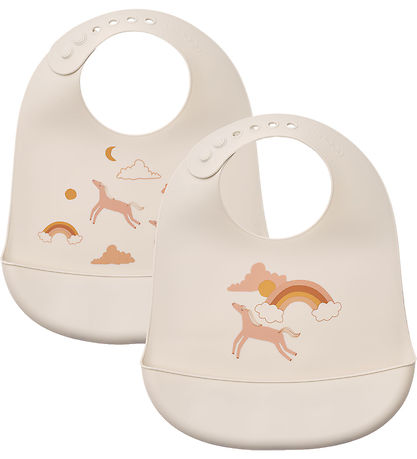 Liewood Hagesmække - Silikone - 2-pak - Tilda - Dream/Ecru Liewood Hagesmække - Silikone - 2-pak - Tilda - Dream/Ecru