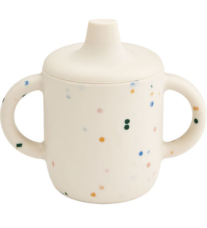 Liewood Kop m. Tud - Neil - Silikone - 150 ml - Splash dots/Sea 