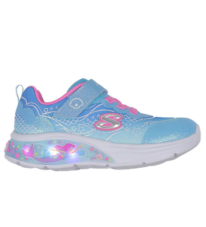 Skechers Sko m. Lys - My Dreamers Lil Mermaid - Blå/Multi