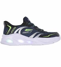 Skechers Sko m. Lys - Meteor Light - Brisk Beams - Navy/Sort Skechers Sko m. Lys - Meteor Light - Brisk Beams - Navy/Sort