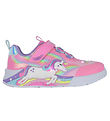 Skechers Sko m. Lys - Unicorn Chaser - Pink/Multi Skechers Sko m. Lys - Unicorn Chaser - Pink/Multi