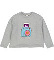 Freds World Sweatshirt - Hello Snap - Gråmeleret Freds World Sweatshirt - Hello Snap - Gråmeleret