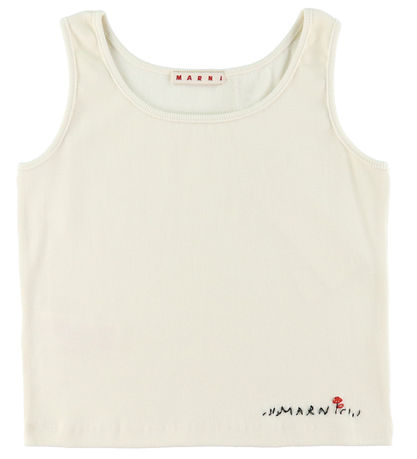 Marni Tanktop - Rib - Cropped - Hangtag Yellow Marni Tanktop - Rib - Cropped - Hangtag Yellow