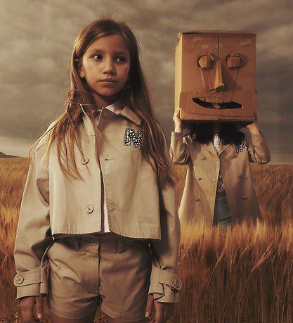 Marni Jakke - Cropped - Sand Beige m. Similisten