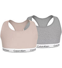 Calvin Klein Tops - 2-Pack - Silverpeony/Greyheather