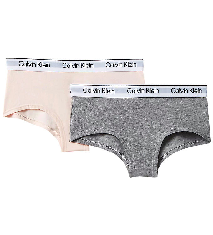 Calvin Klein Trusser - 2-pak - Shorty - Silverpeony/Greyheather