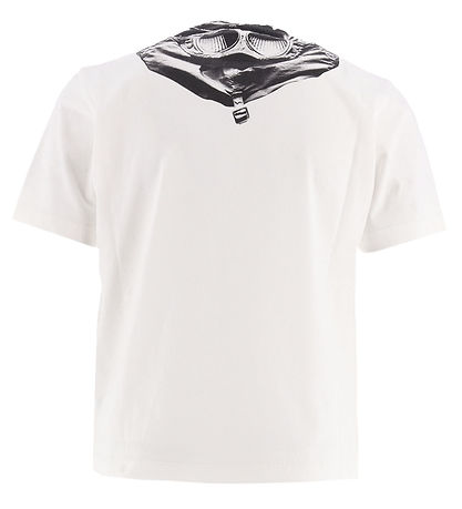 C.P. Company T-shirt - Gauze White m. Sort