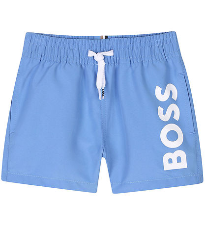 BOSS Badeshorts - Blå m. Hvid BOSS Badeshorts - Blå m. Hvid