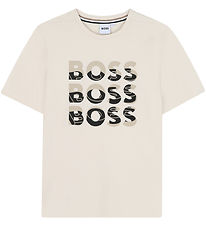 BOSS T-shirt - Sand m. Print BOSS T-shirt - Sand m. Print